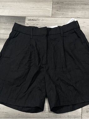 Old Navy Black High-Rise linen Shorts